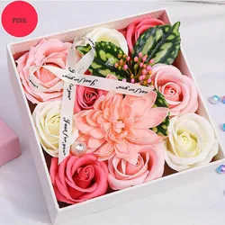 Valentines day artificial flower DIY wedding centerpieces bridal shower modern novel design rose flower box gift
