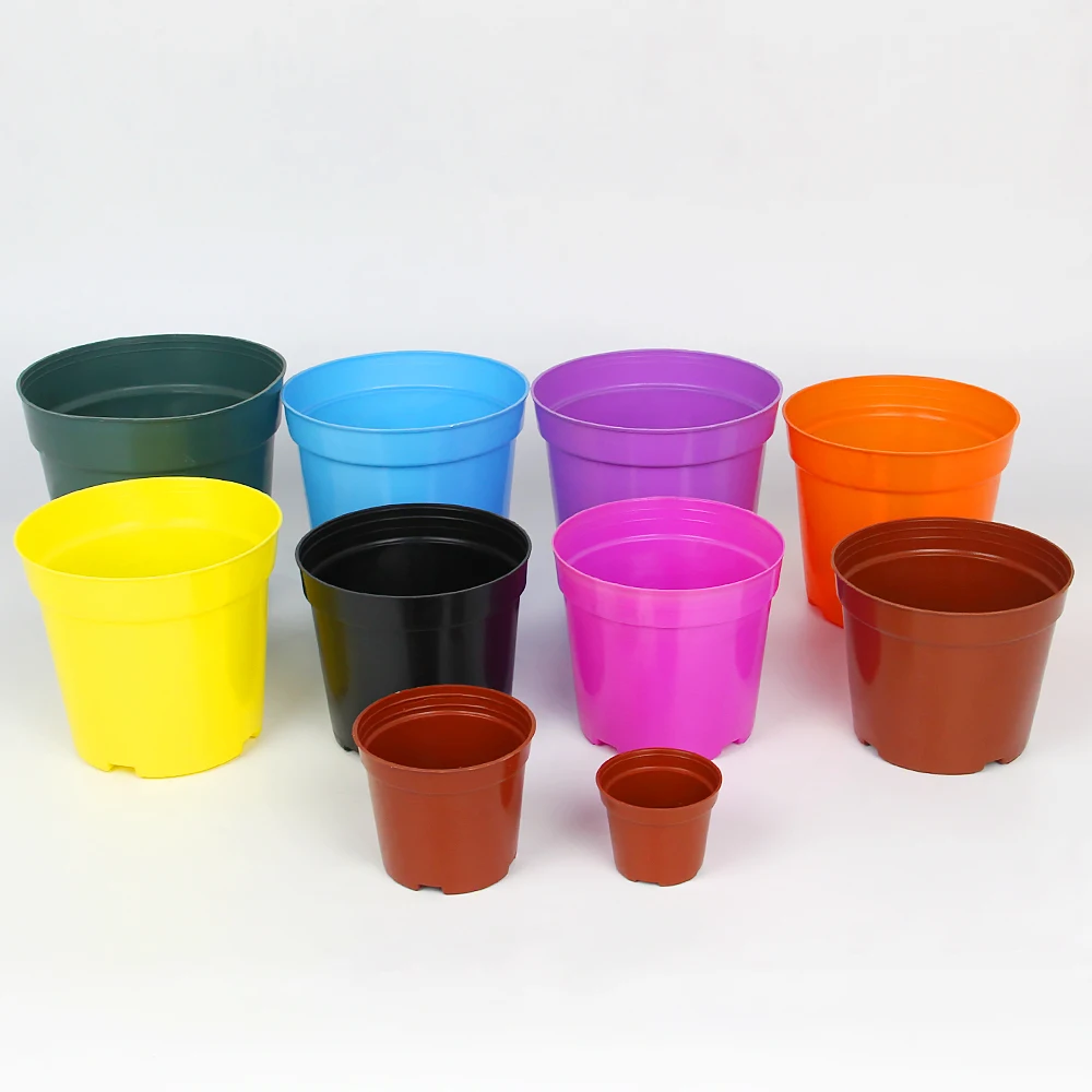 Home Decoration Color Small Plastic Flower Pots, 3 Inch Flower Pots For Sale
