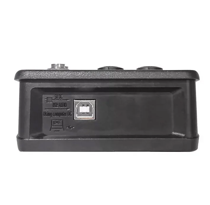 Professional Small Metal Mixing Console Dual Channel Mini Mixer Sound Card Live Sound Effects Processors Computer Recording