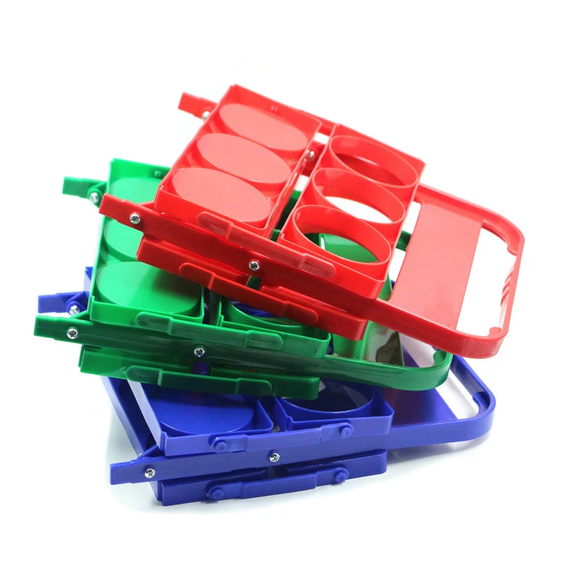 Портативный пластиковый держатель для напитков 6 упаковок корзина пива складная пивных бутылок ведра с ручкой