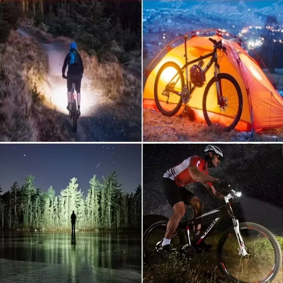 Waterproof Horn Bicycle Headlight 3 Lighting Mode Bicycle Front Cycling Light USB Rechargeable LED Speaker Bike Light