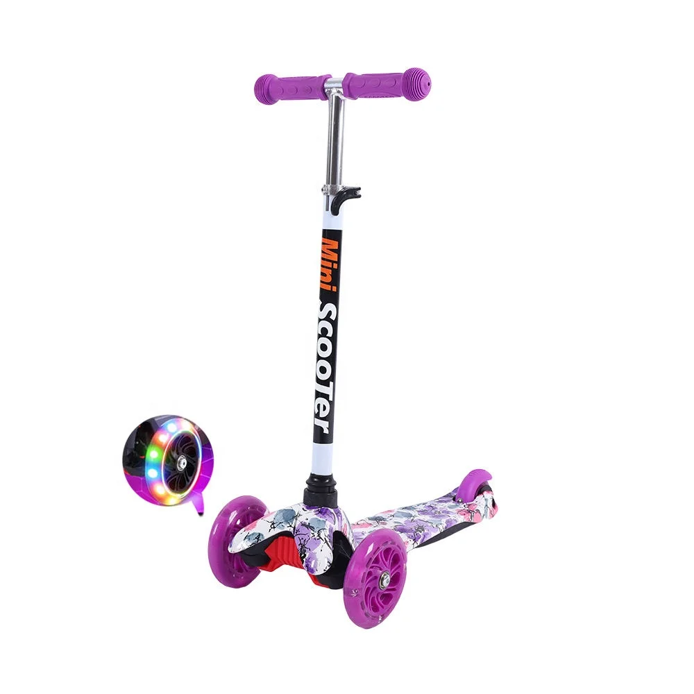 Cheap Price Kick Scooter Kids Pu Led Wheel Toy Scooter Baby Adjustable Children Foot Scooter