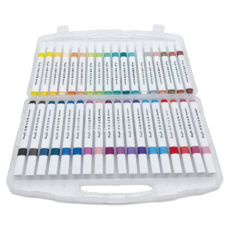 Small Moq New 168 Colors Straight Liquid Marker set Soft head drawing pen for student art New straight liquid acrylic marker