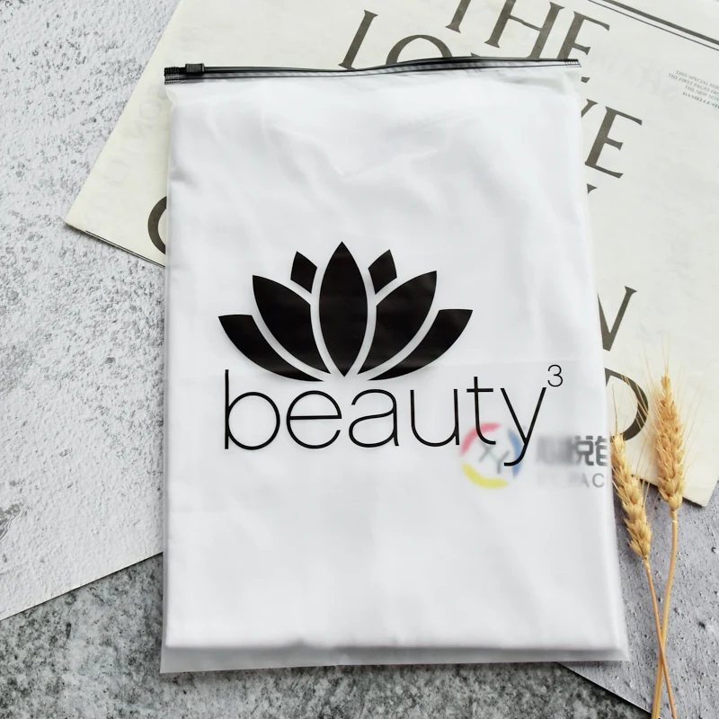 oem odm plastic matte black zip lock packaging plastic frosted ziplock eva pvc slider zipper storage transparent bag for shoe