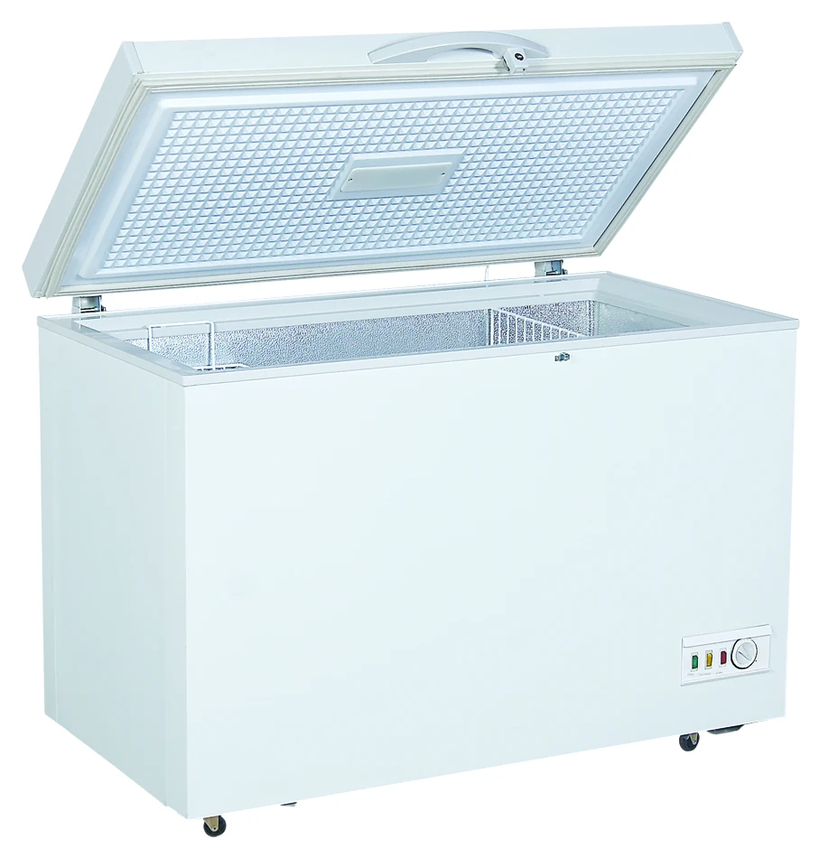 hot selling 250L Popular Ultra Efficient  Single Door White Deep Frozen Chest Freezer