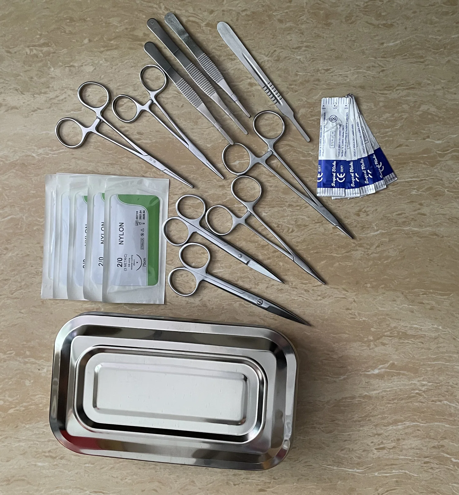 Surgical suture tool kit suture set surgical instrument kit