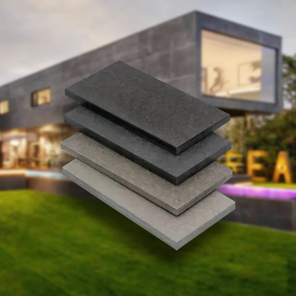 6mm Fiber Cement Panel Plate Exterior Wall 4mm Fiber cement Board Sheet Flooring Siding