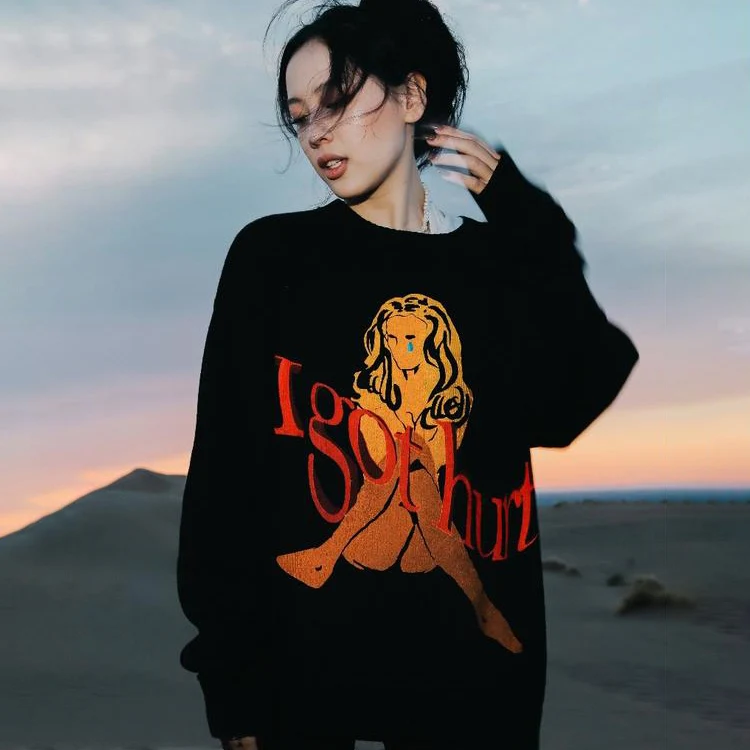 Custom jacquard Knit Sweater crew neck ladies knitwear long sleeve Intarsia sweater pullover wool knit pattern women sweater