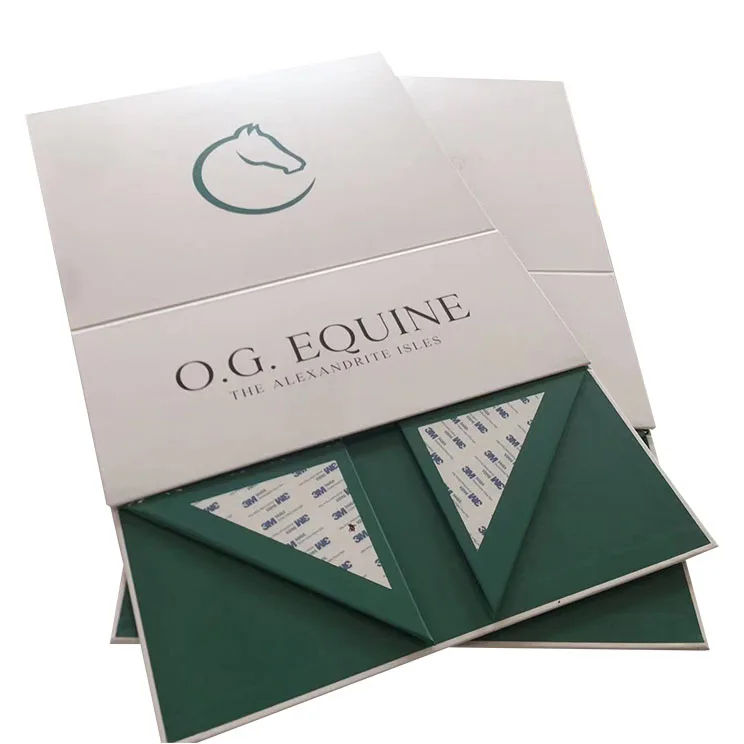 Magnetic Folding Cardboard Gift Box Cosmetics Packaging Box Bridal Extra Large Gift Box Logo Hot Stamping Customization