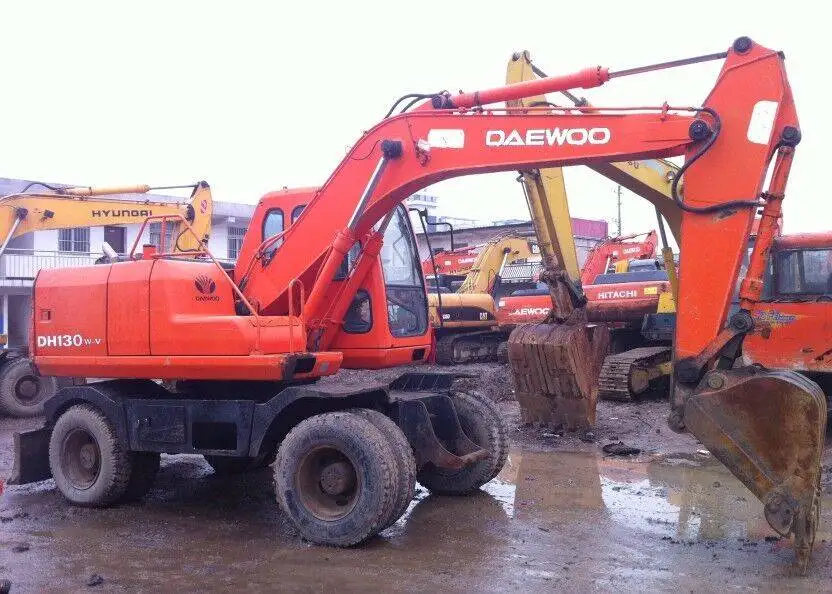 Оригинальный Doosan DH130W 140W колесный экскаватор DH130 DH140 DH150 модели