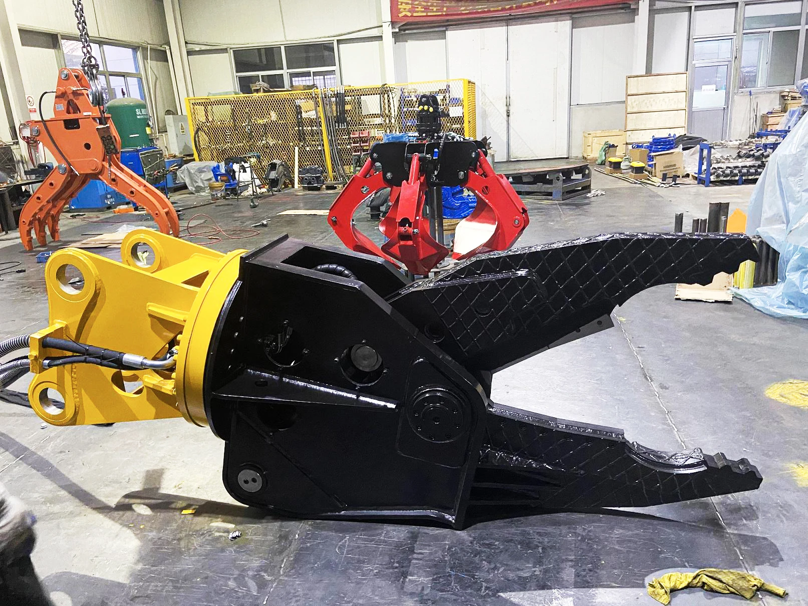 6-50t Excavator Attachment Hydraulic Shears Scrap Metal Hydraulic Demolition Shear