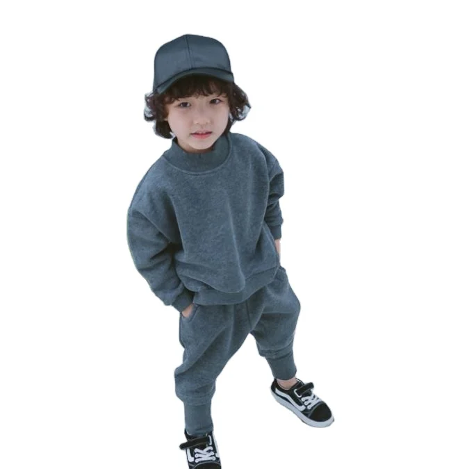 Wholesale children clothes customized 2 piece kids boy clothes set