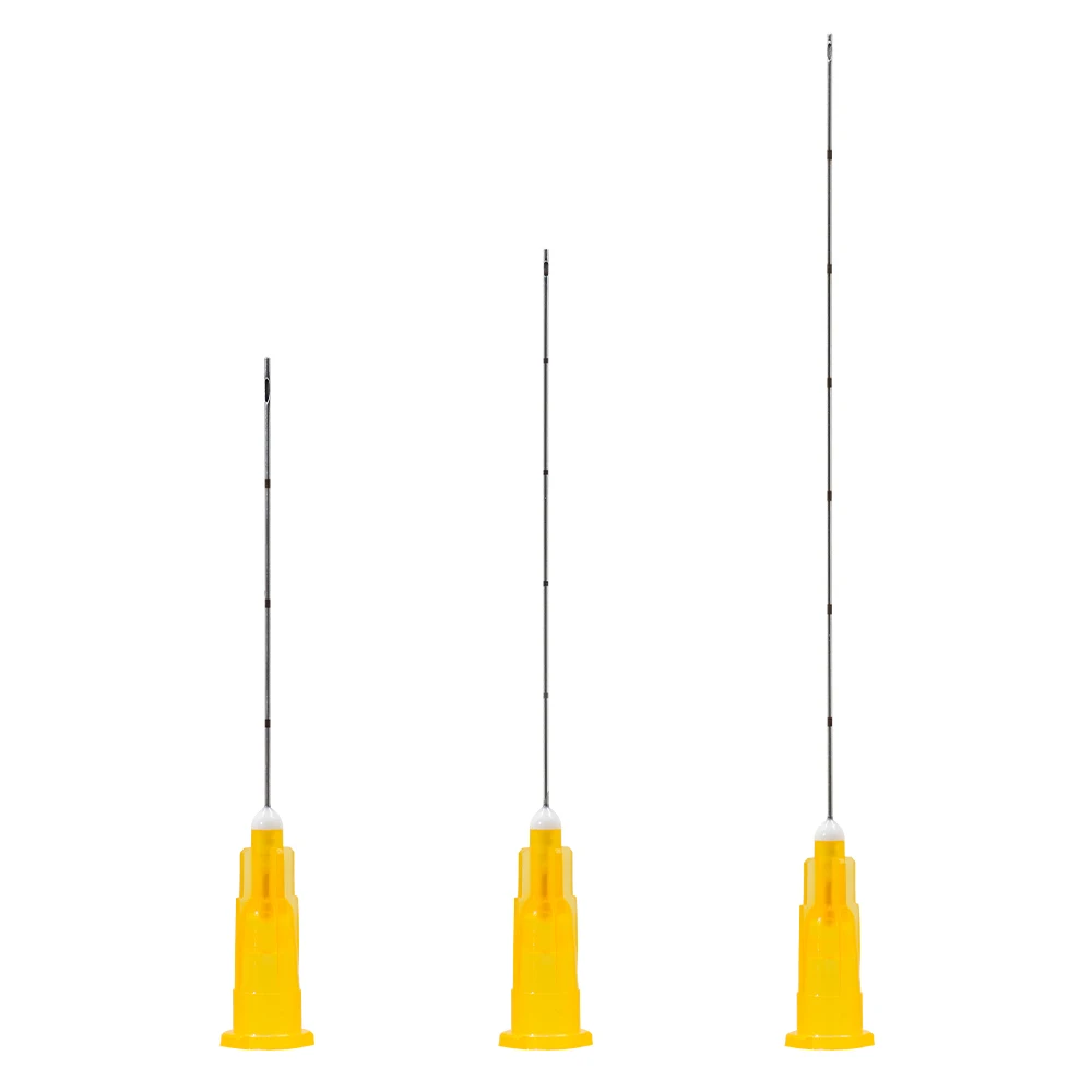 Low Price Hole On Tip Liposuction Cannula Beauty Meso Needle Disposable Cannula Fine Micro Cannula 25g x50mm