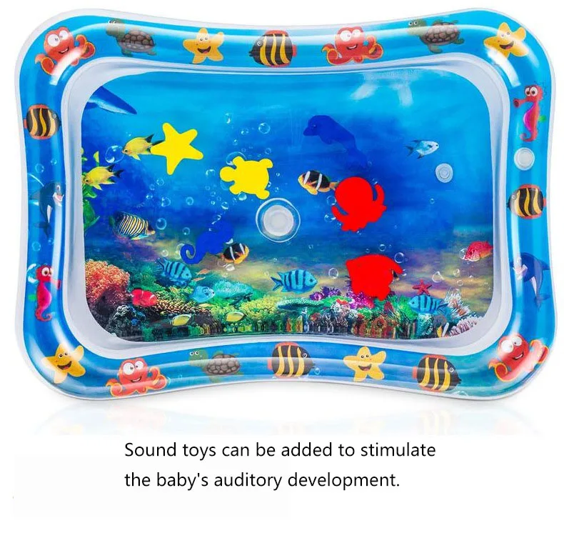 Amazon Hot Sale Newborn Great Tummy Time Inflatable Baby Water Play Mat