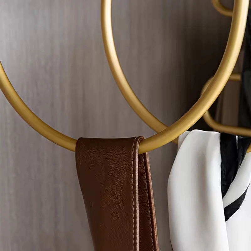 S Wholesale Fashion Metal Alloy Tie Towel Storage Rack Non-slip Round Ring Holder Hijab Accessories Muslim Hijab Scarf Hanger