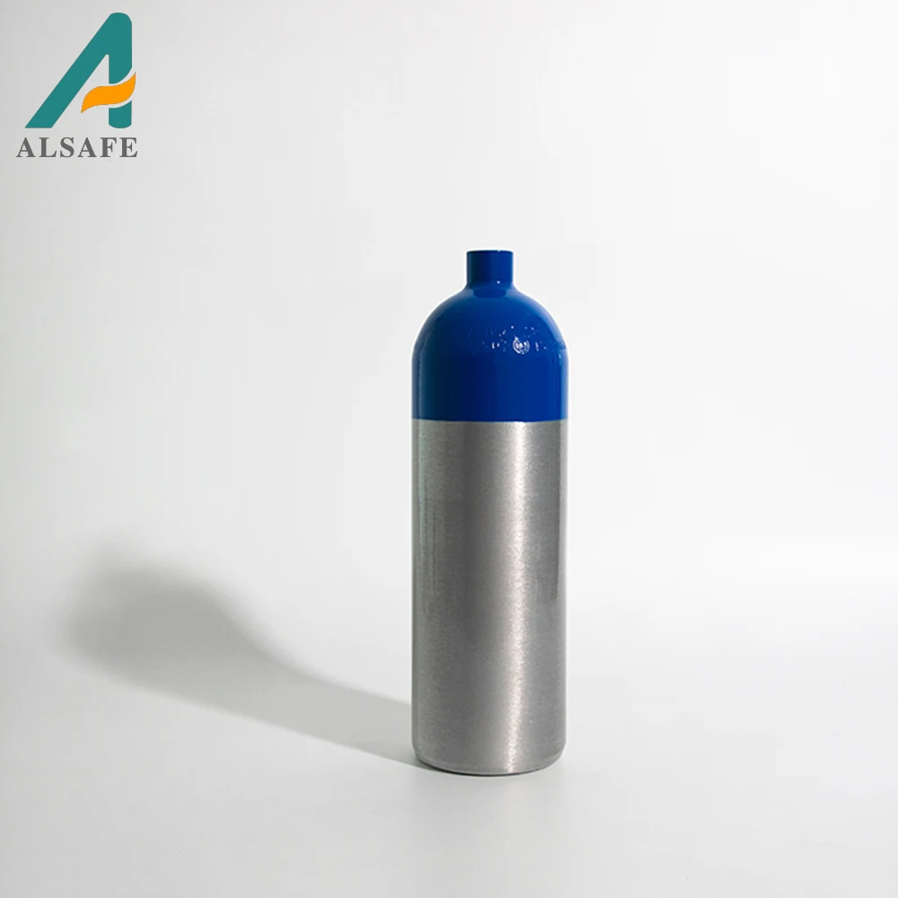 Alsafe Cylinders portable Aluminum 2L 150bar Oxygen Gas Tank