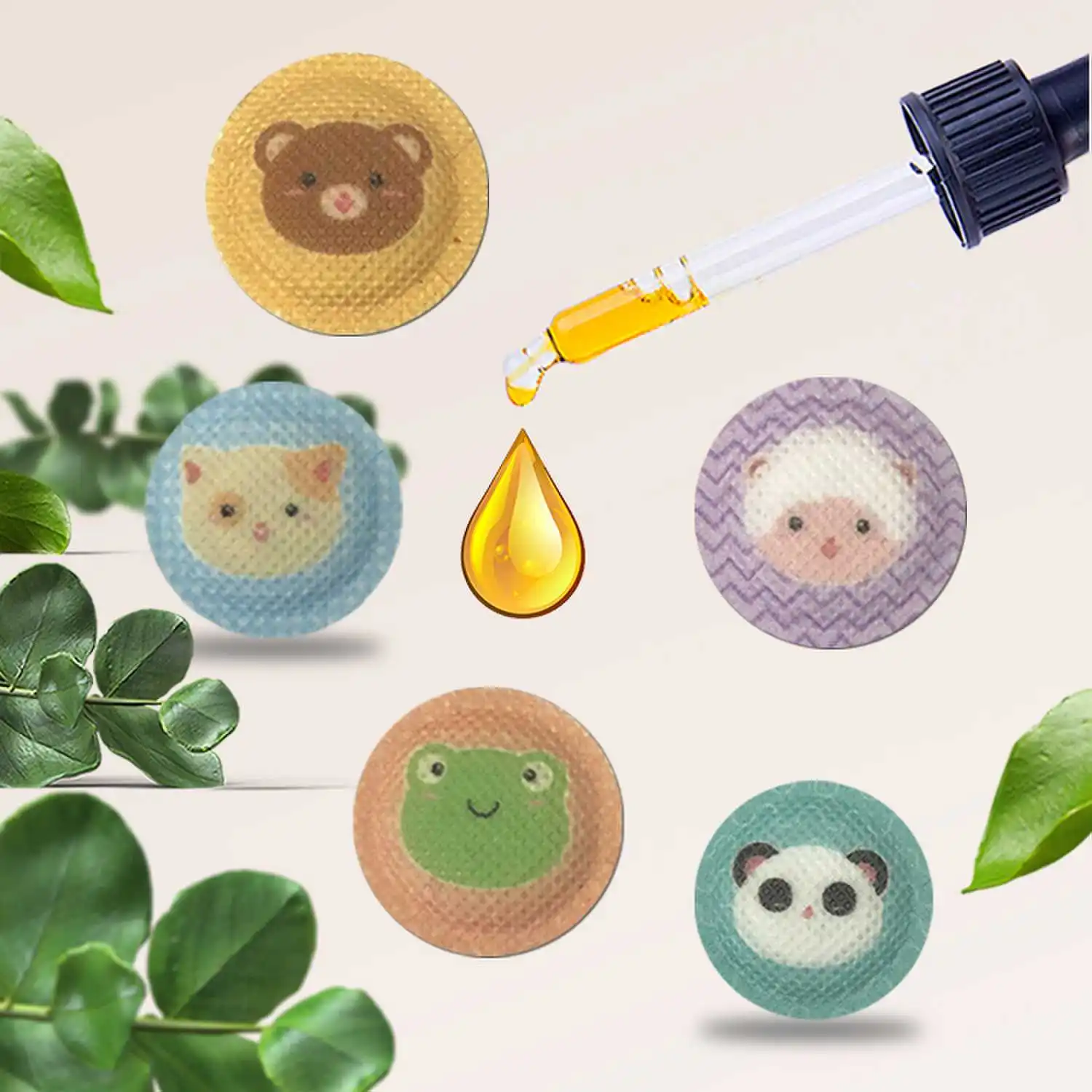 Dayoung New Custom Outdoor Anti Mosquito Stickers Kids Mosquito Repellent Patch With Burst Essential Oil Beads