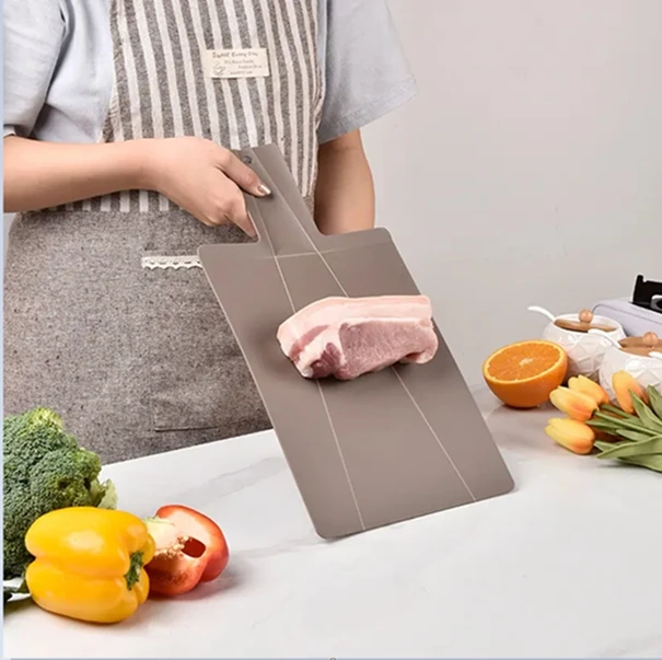 Multi-functional Kitchen New Design Plastic Folding Foldable Collapsible Chopping Board Block Cutting Board With Handle