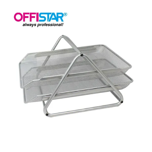 Office desktop organizer black metal mesh document file drawer paper file tray