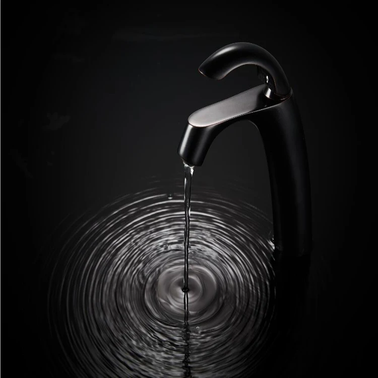 Unique Design Taps Manufacturer Free Standing Black Bathroom Sink Faucet Mixer