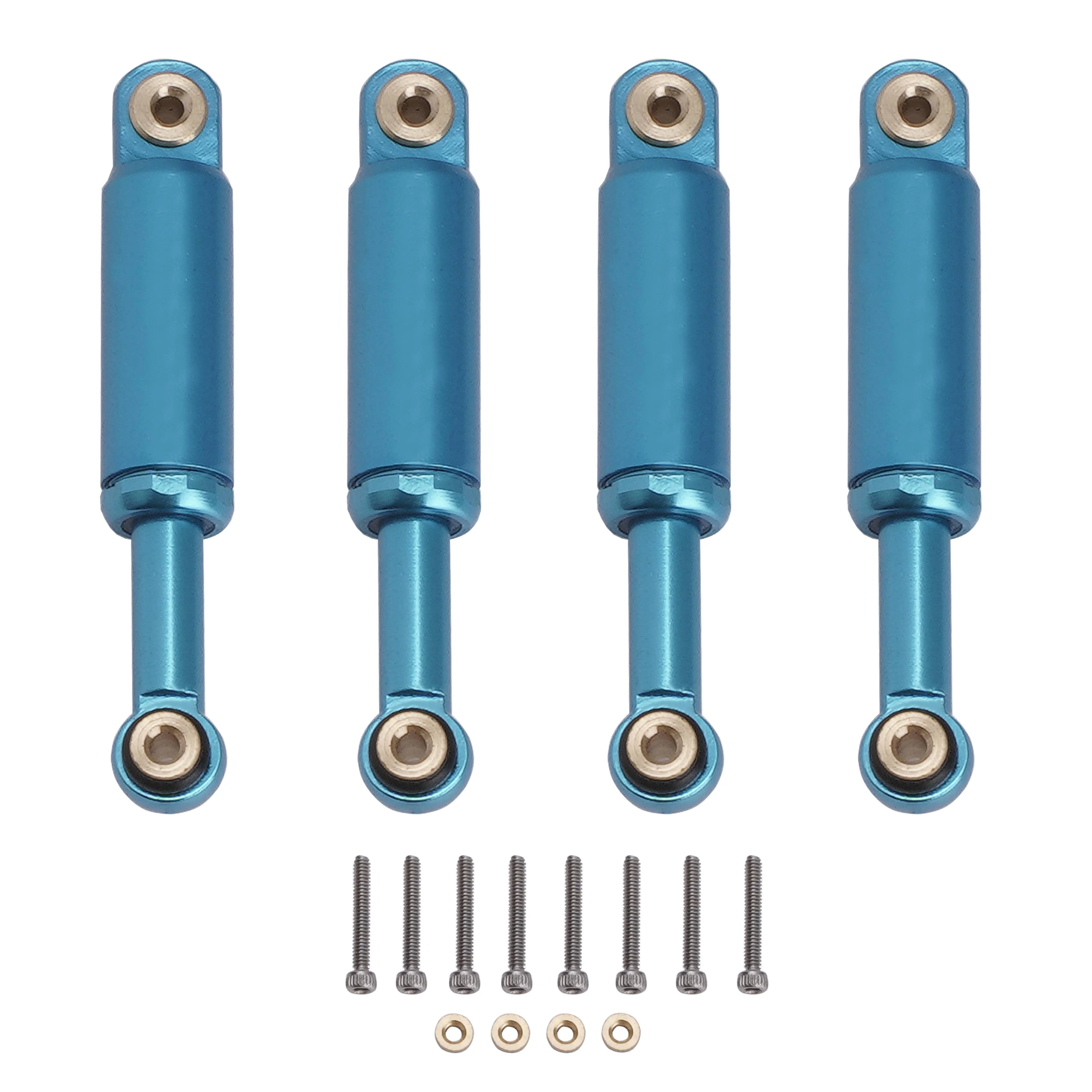 4PCS Aluminum Internal Spring Suspension Shocks Absorber for 1/24 Axial SCX24 Upgrade