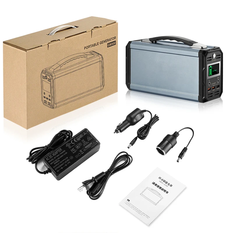 Flashfish Solar Generator 300w Portable Power Bank Station And