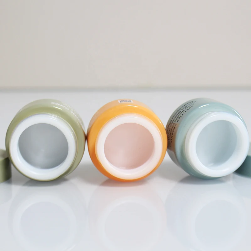 Sample Round Jars 15g 30g 50g 60 g 100g Large glass Cosmetic Containers Set Lid Liquid Creams glass Jar