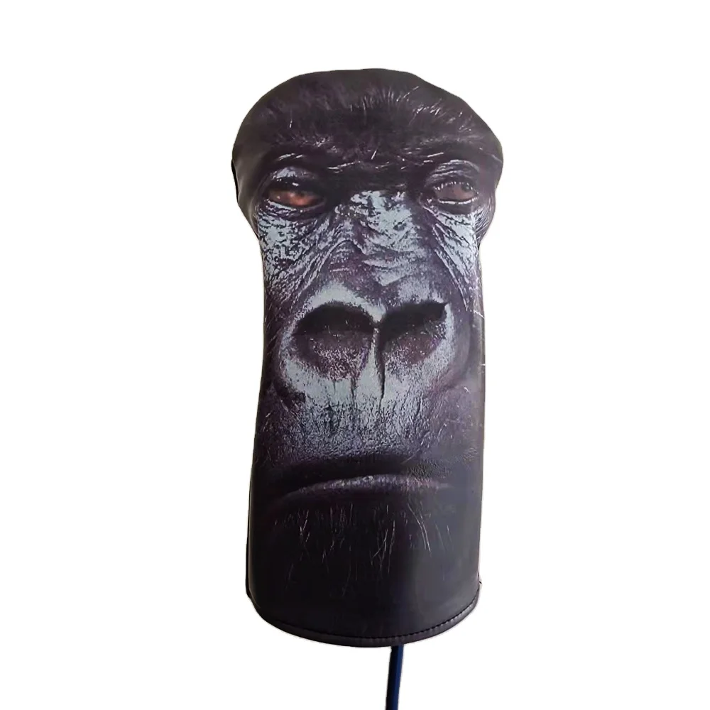 2022 New animal golf accessories driver covers set with Golf Tour Wholesale Driver cover custom KONG wood clubs cover