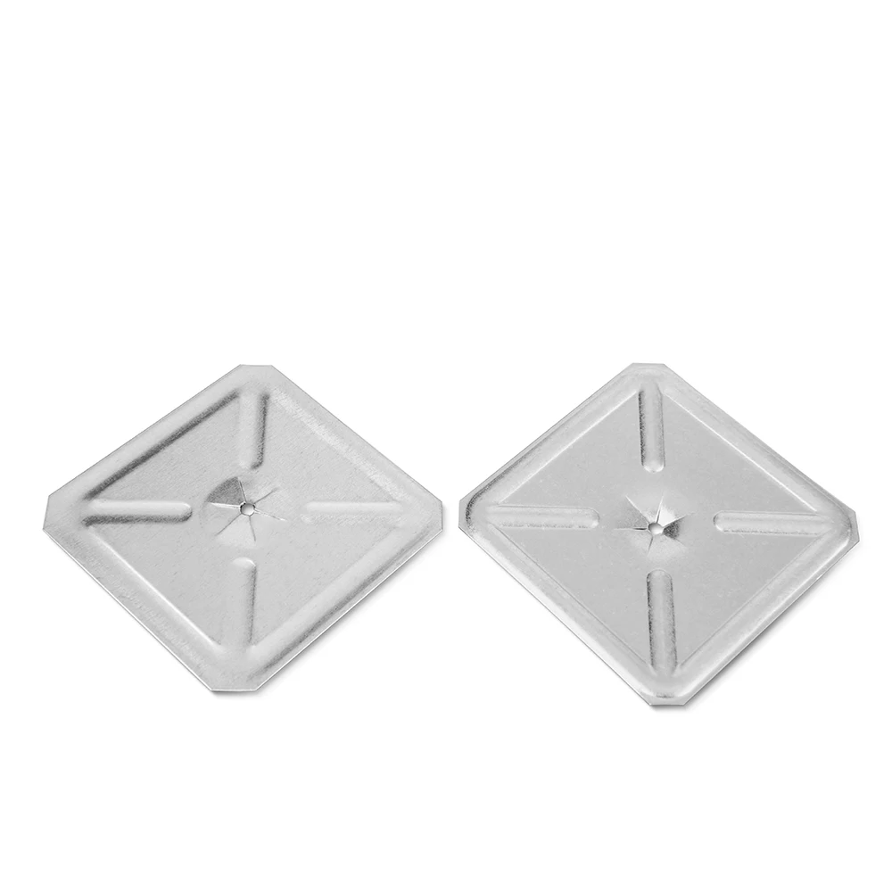 Stainless Steel Insulation Square Self Locking metal Washers For Insulation Pin