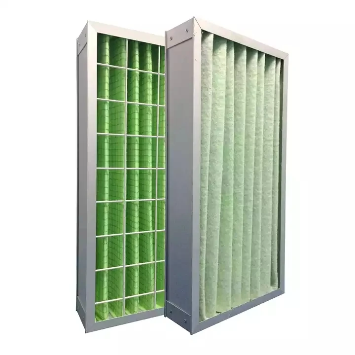 Система HVAC плиссированная панель металлический корпус 295/495/595 мм Размеры En779 G4 воздушный фильтр