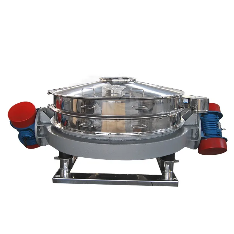 Provender particles sieving easy-cleanning system straight flow vibrating screen machine