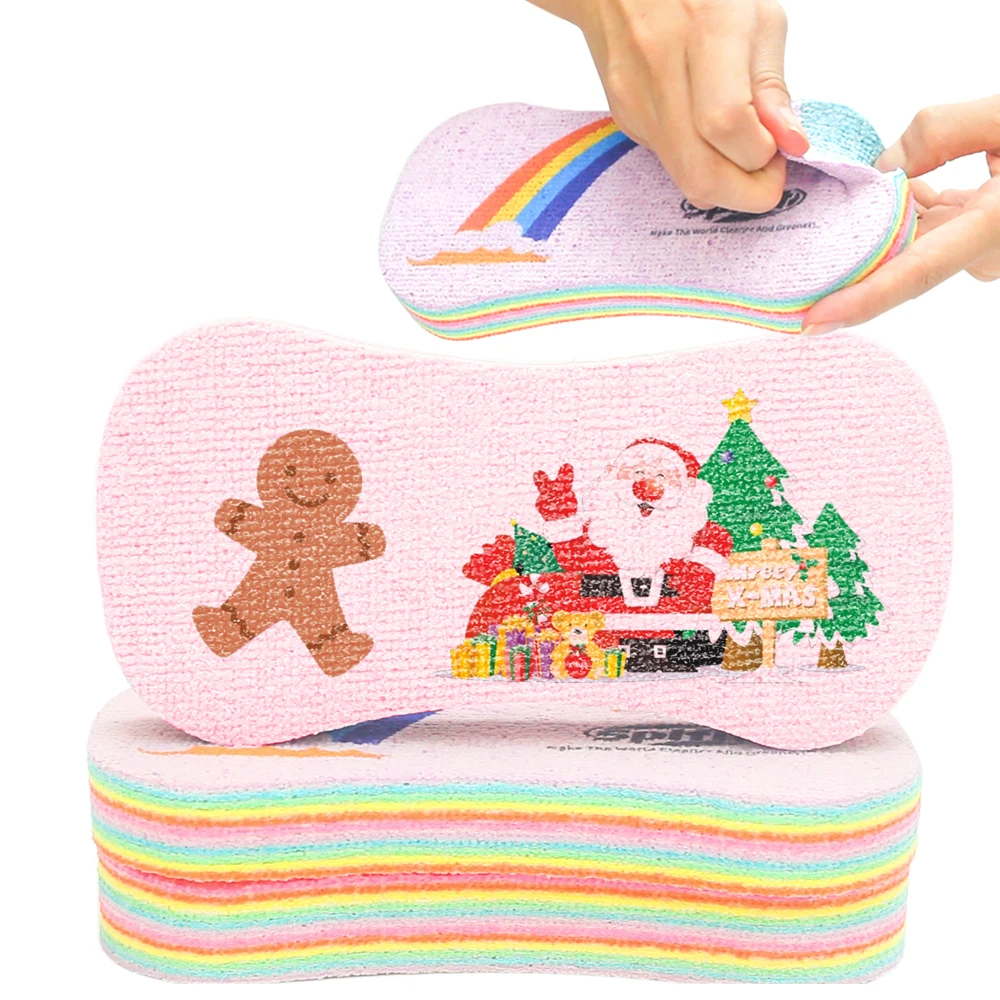 Spifit PVA Microfiber Sponge Terry Cloth Car Cleaning Sponge for Household Kitchen