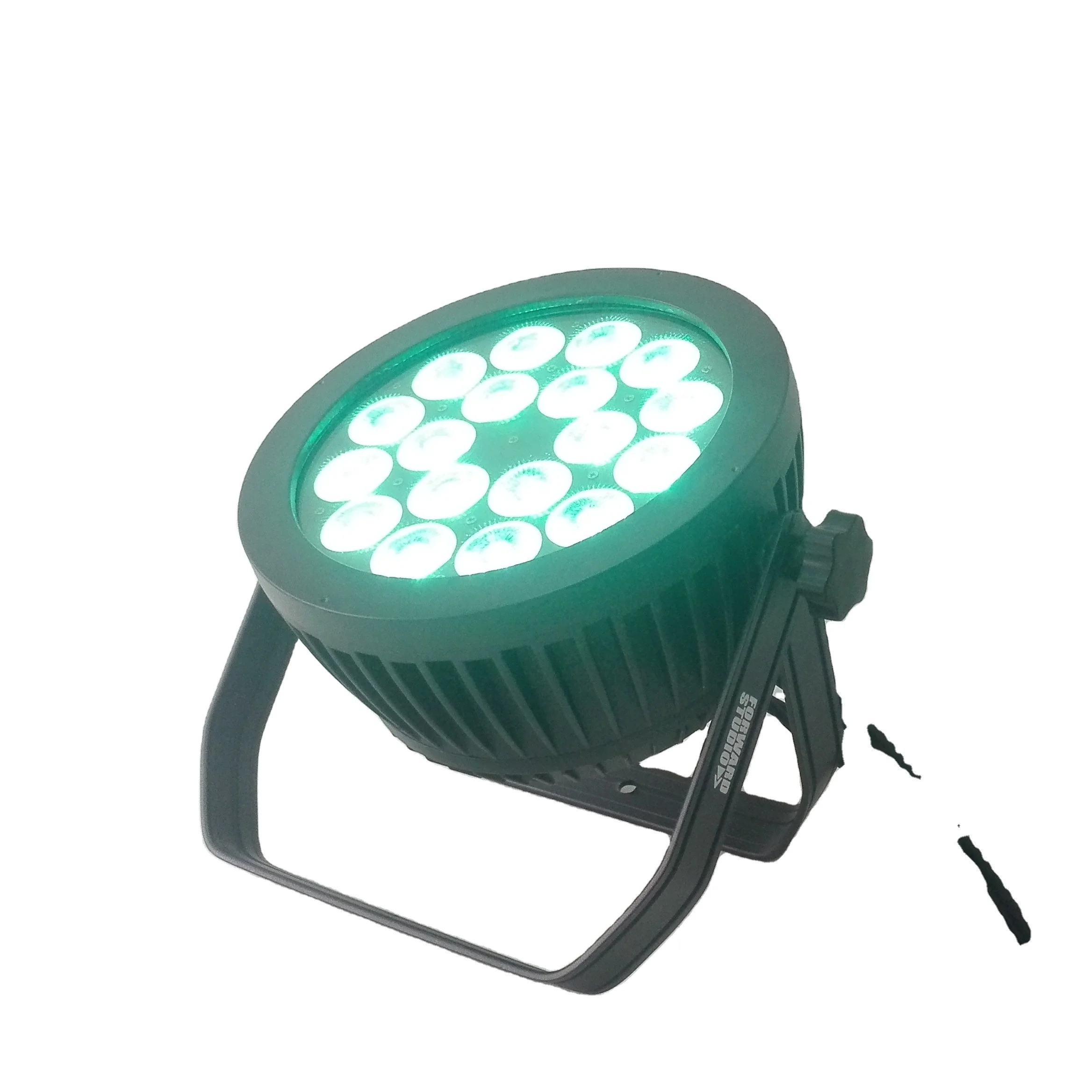 Factory Price  IP65 18pcs Silent 18*18W Slim Par Light RGBWA+UA 6 In 1 LED Flat Par can