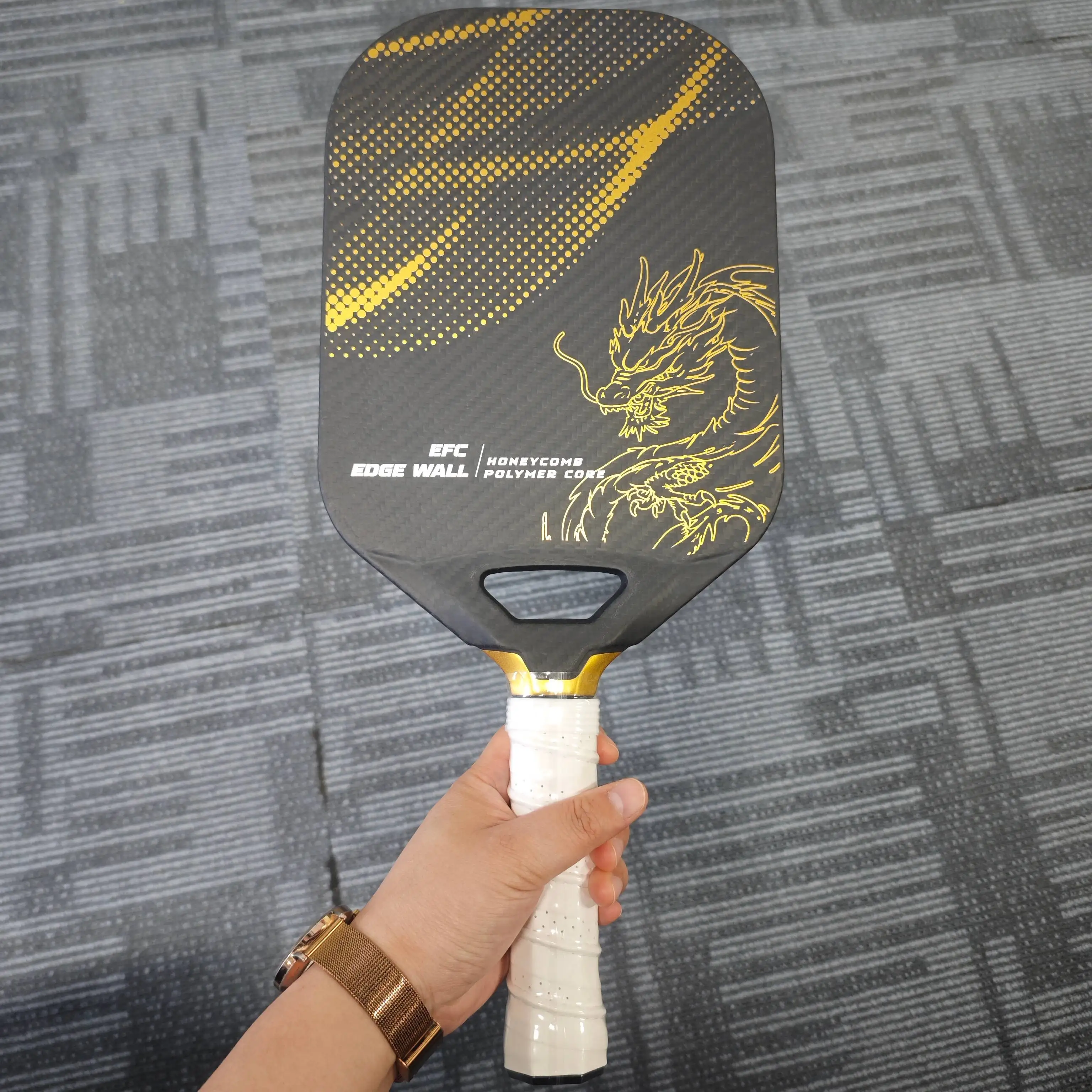 Pickleball Paddle гибридный термоформованный под заказ T700 14 мм Торей цельная шероховатая поверхность ракетка из углеродного волокна