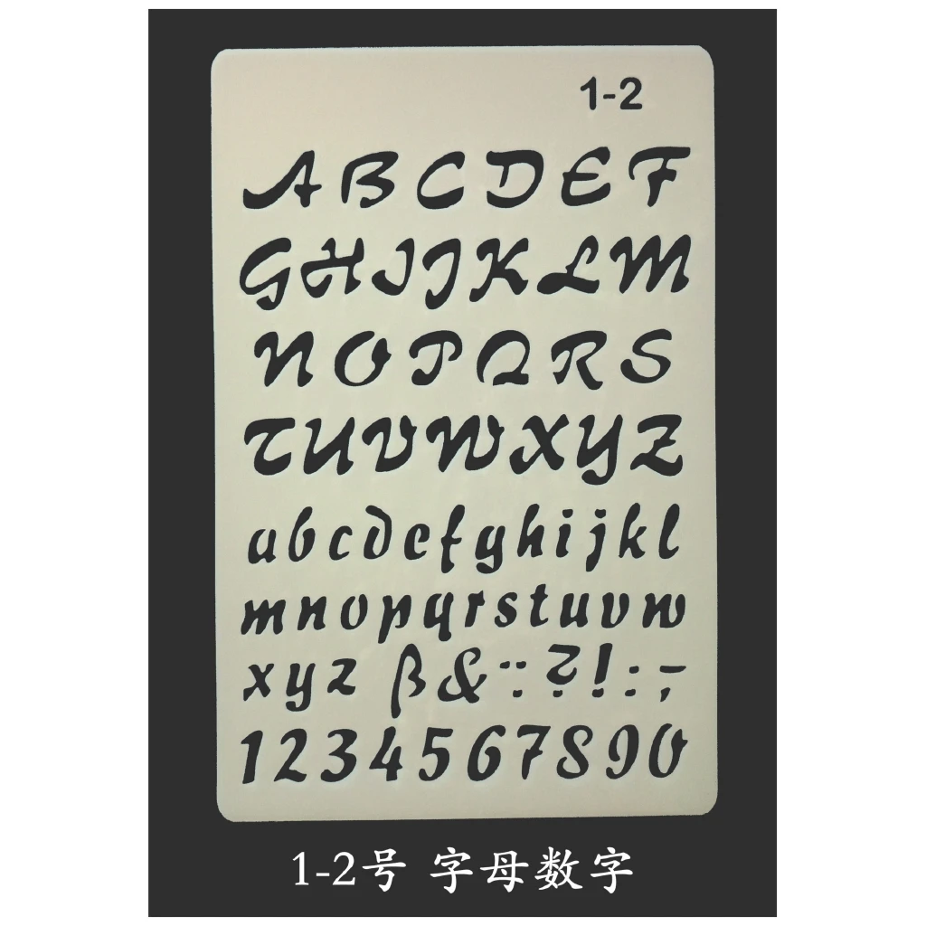 Plastic Letter Planner Stencils Journal Notebook Diary Scrapbook DIY Drawing Template Stencil