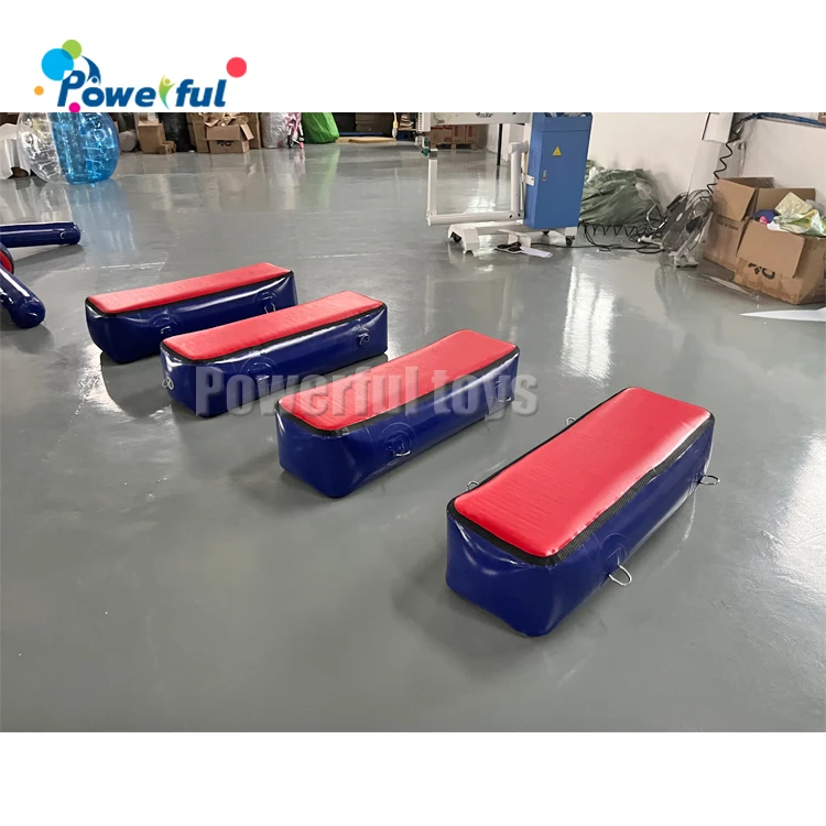 Ninja park inflatable obstacle course block trampoline park ninja warrior obstacles inflatable air bridge