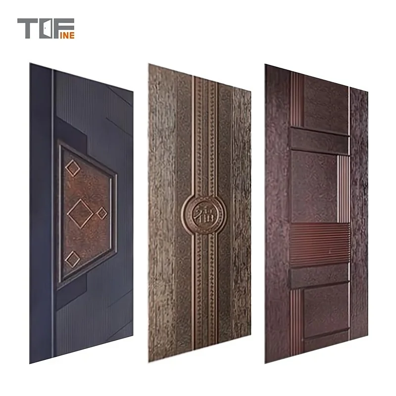 American Steel Doors Panel Security Metal Interior Swing Knock-down Frame 6 Panel Steel Panel Door