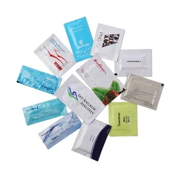 Nonwoven Fabric Wet Napkins Individually Wrapped Restaurant Wipes