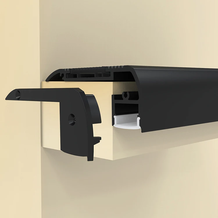 For Cinema Stair Step Nosing Lighting Surface Mounted Led Strip Aluminums extrusion Profile