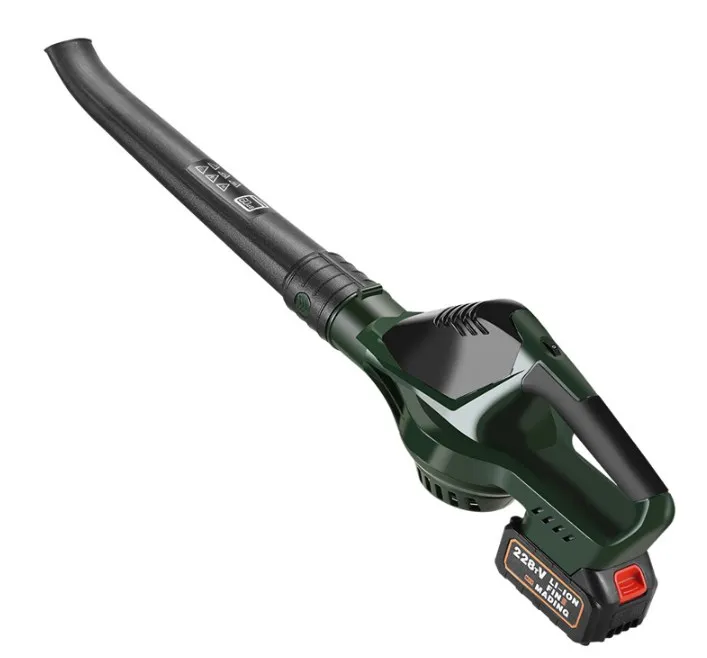 21V Lithium Rechargeable Industrial Power Tool Portable Cordless Electric Garden Leaf Blower Snowblower Air Blowing Machine Dust
