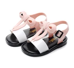 fashion PVC summer girls baby glitter shoes wholesale jelly sandals