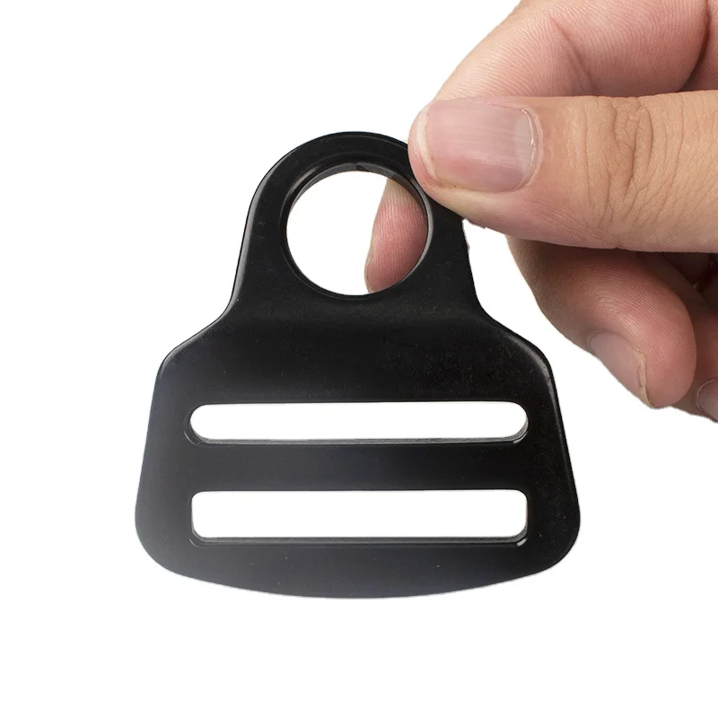 JS Custom 23KN Steel 45mm Inner Width Black Strap Webbing Adjuster Buckle