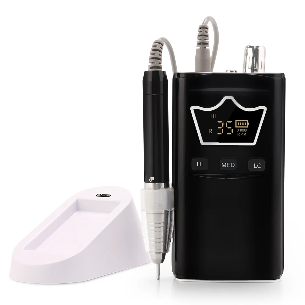 Electric Nail File Machine High Torque Brushless Portable Mobile Nail Drill Rechargeable Machine Manufacturer