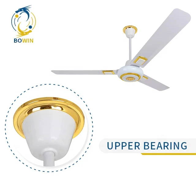 Living Room Home Appliances Modern 220V 56  inch 3  Wind Speeds 3 Wings Black Iron Blade Ceiling Fans from Vietnam