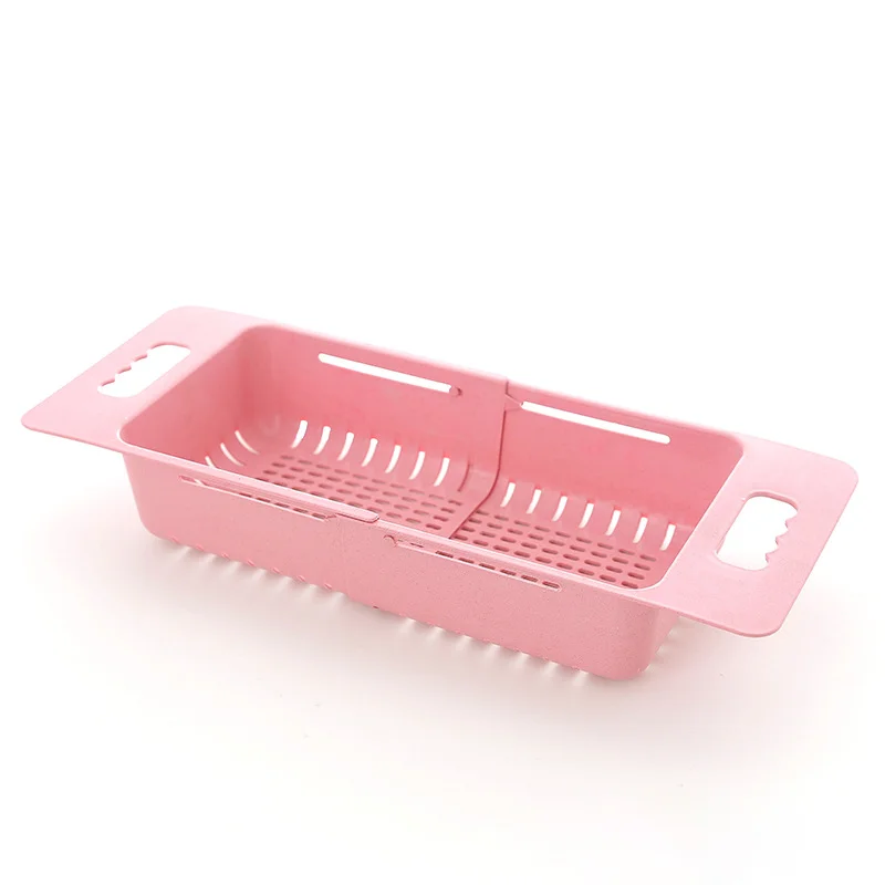 Регулируемый складной дуршлаг над раковиной, дуршлаг для фруктов и овощей, сливная корзина для кухни