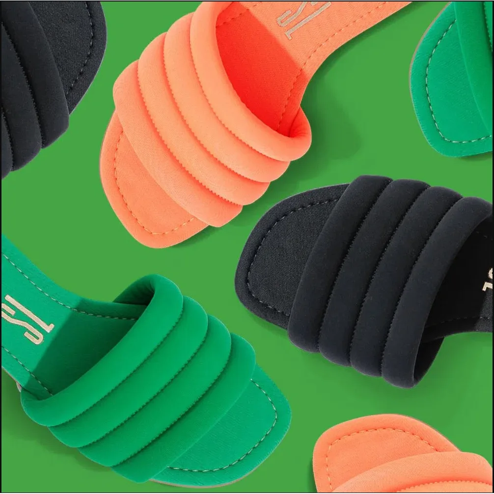 Latest Styles Square Head Designer Sandals bubble Kito Flat Beach Sandals Women 2022