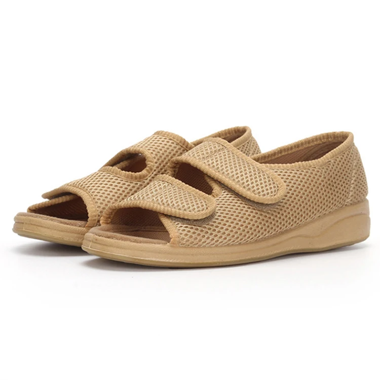 Women Comfy Adjustable Orthopedic Slides Sandals Two Strap Open Toe Diabetic Shoes Medical Slippers
