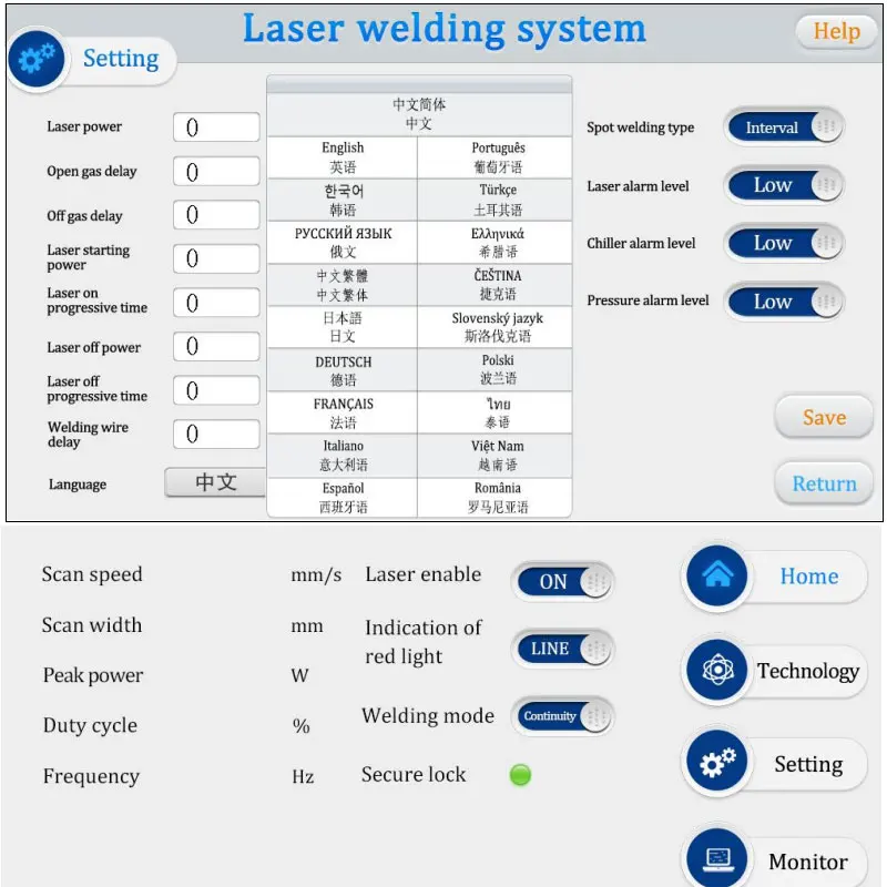 Portable Water Cooled CW Rust Removal Clean 4 IN 1 Weld Device 1500W 2000W 3000W Fiber Equipment Laser Cutting Welding Machines