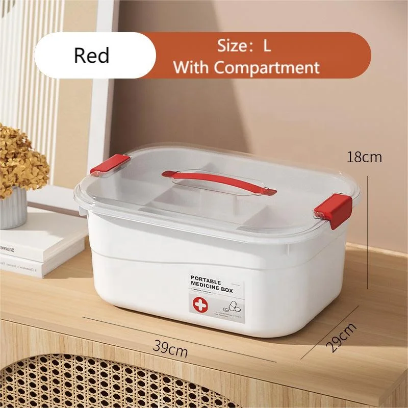 Plastic Storage Box Multi-layer Portable Foldable Storage Box Family Packed Medicine Storage Box