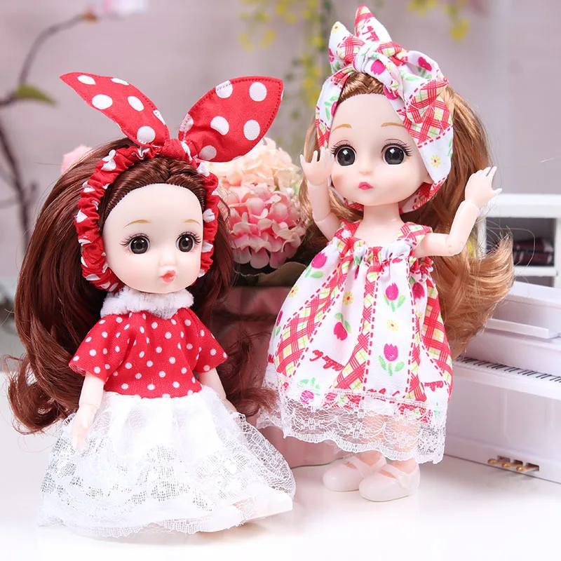 Новая мода 17 см красивое платье до игровой домик для девочек BJD кукла